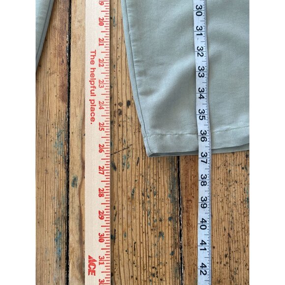 Jamaica Bay Petite Women’s Cropped Elastic Waist Pants Sage Green Rayon Blend PM - Picture 6 of 8